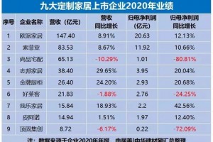 定制家居行业排名又有新变化